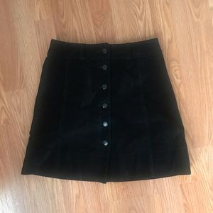 Kate Spade Broome Street Velvet mini skirt